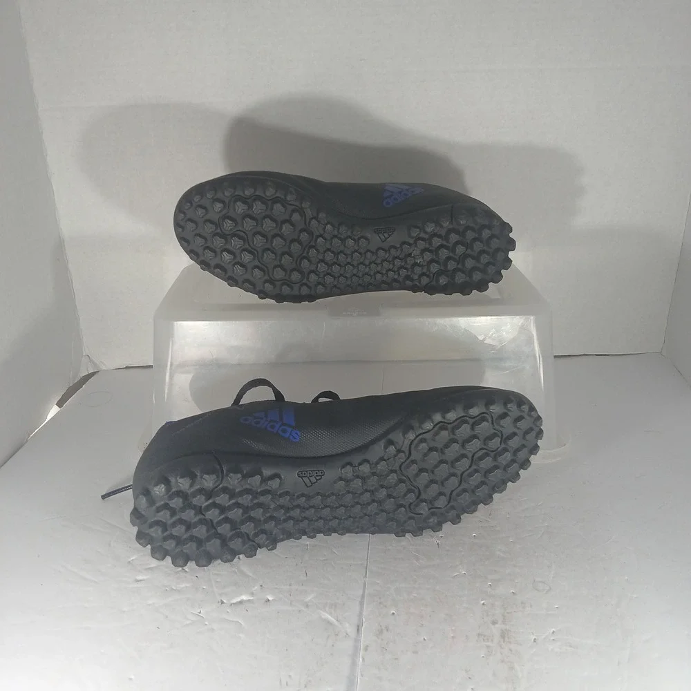 Adidas X Speedflow.4 TF Soccer Cleats 5.5Y Black Blue FY3326 Turf Shoes Boots